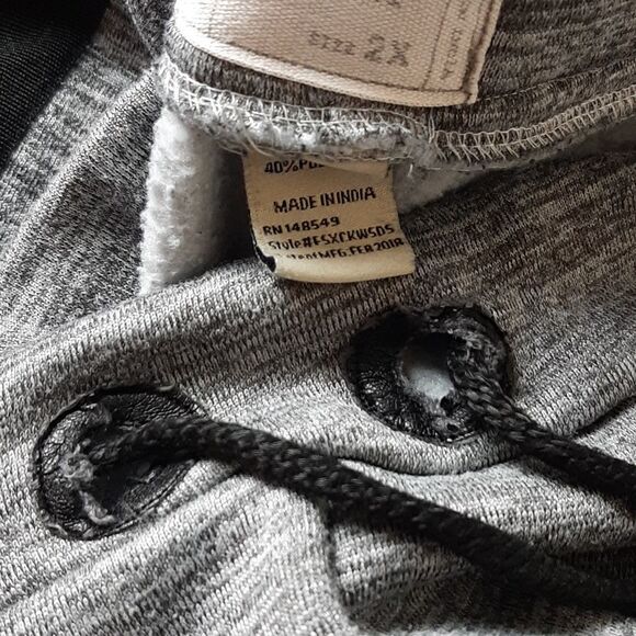 FREE PLANET Mens Sweat Shorts  Gray & Blue New No Tags   ‎ Shorts 40 Wx L 22x11 - Picture 5 of 8